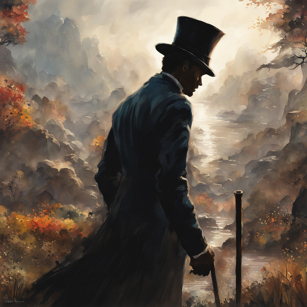 Ethereal Gentleman in Vintage Dreamscapes