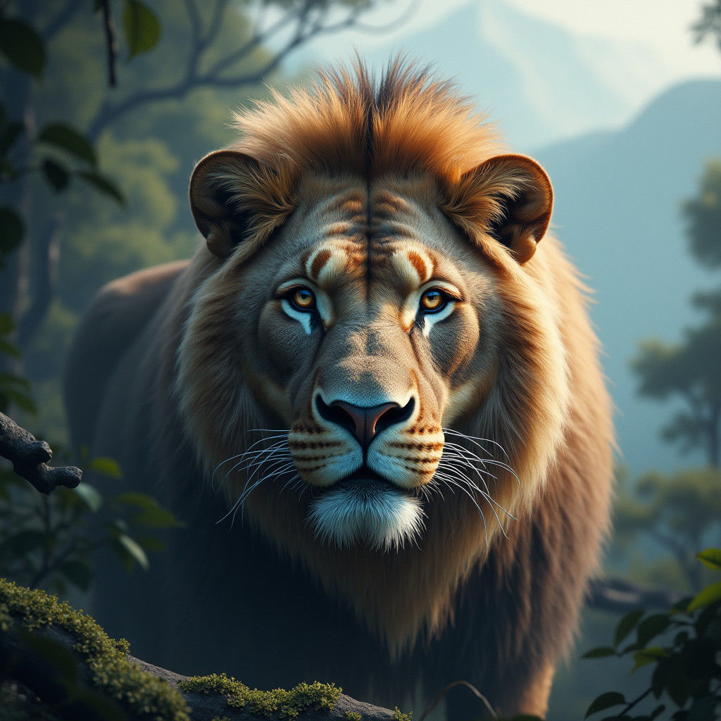 Majestic Animal Portrait in Natural Habitat