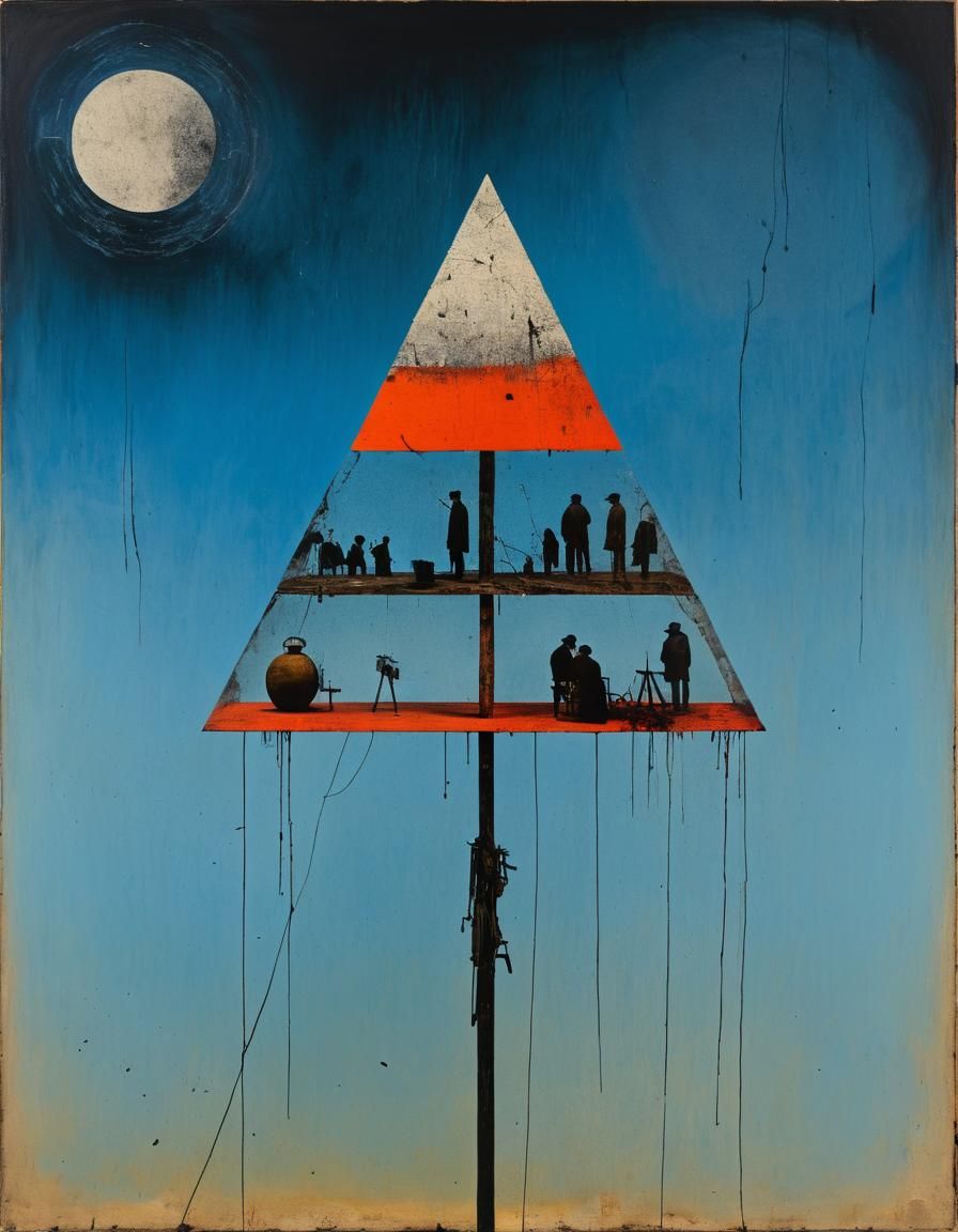 Surreal World of Pain in Vintage Photograph Style