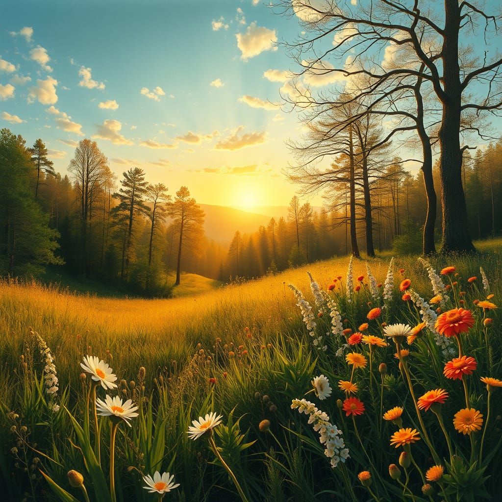 Seasonal Rites of Žemyna: Vibrant Landscapes of Baltic Mytho...