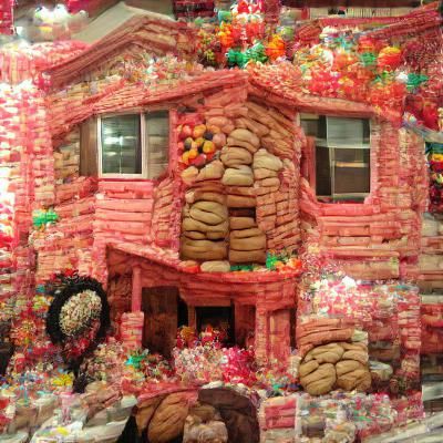 Sweet Candy Cookie House