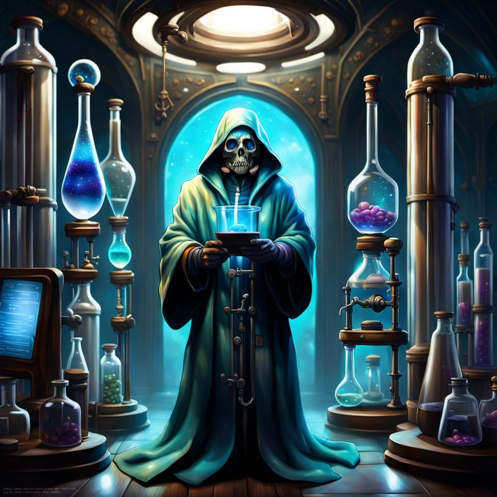 Dark Fantasy Science Concept Art by Greg Rutkowski