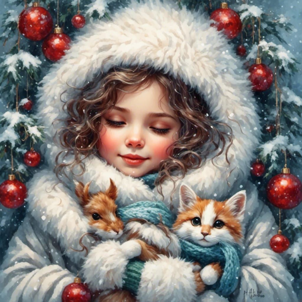 Cuddled Up: A Winter Embrace