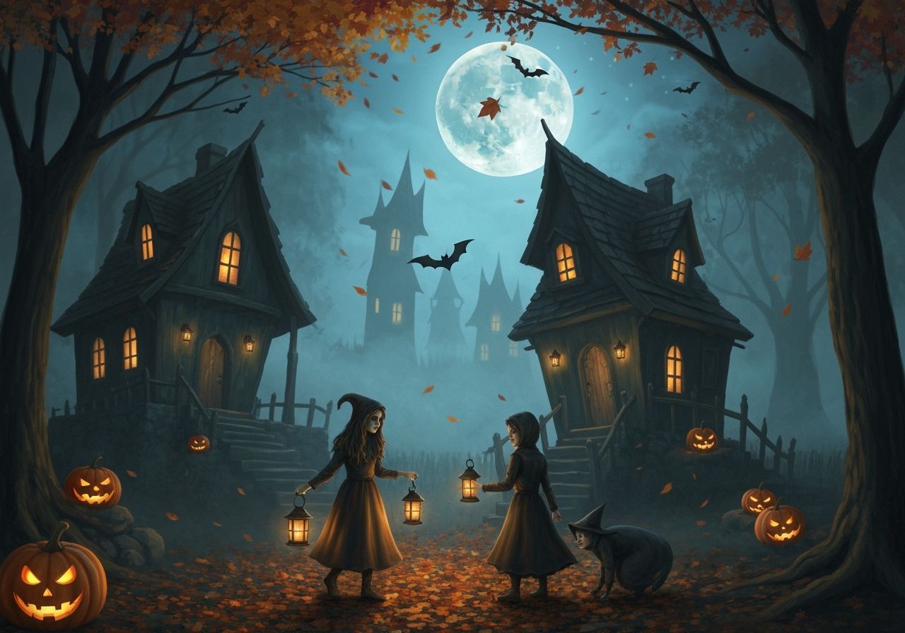 Dark Fairytale Halloween Night with Eerie Costumes