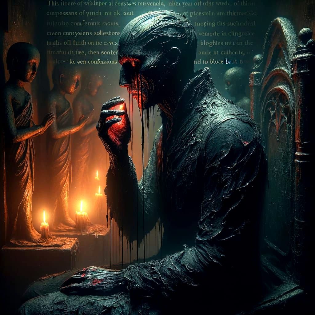 Enigmatic Figure Whispering Secrets in Candlelight