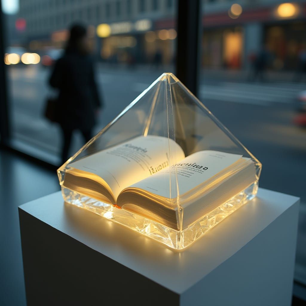 Geometric Cube in Serene Contemplation