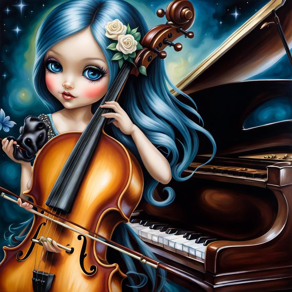 I'm Ines, and I've been playing the cello since I was 8 years old. At first, the cello was taller than me.