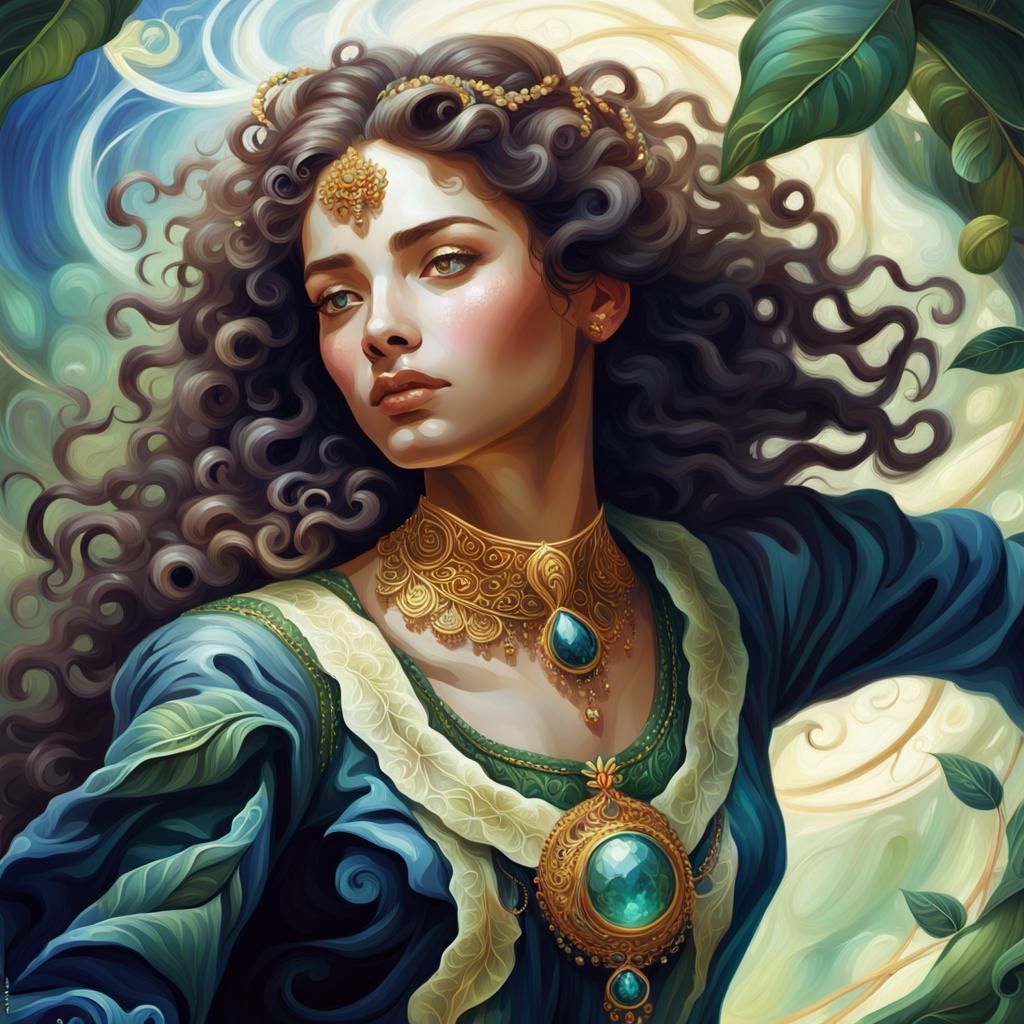 Ethereal Fantasy Beauty Embracing Nature