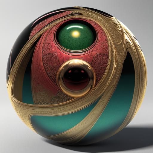 Metallic and Stone Spheres in 8K Resolution