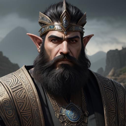 Steampunk Dwemer Deep Elf Portrait