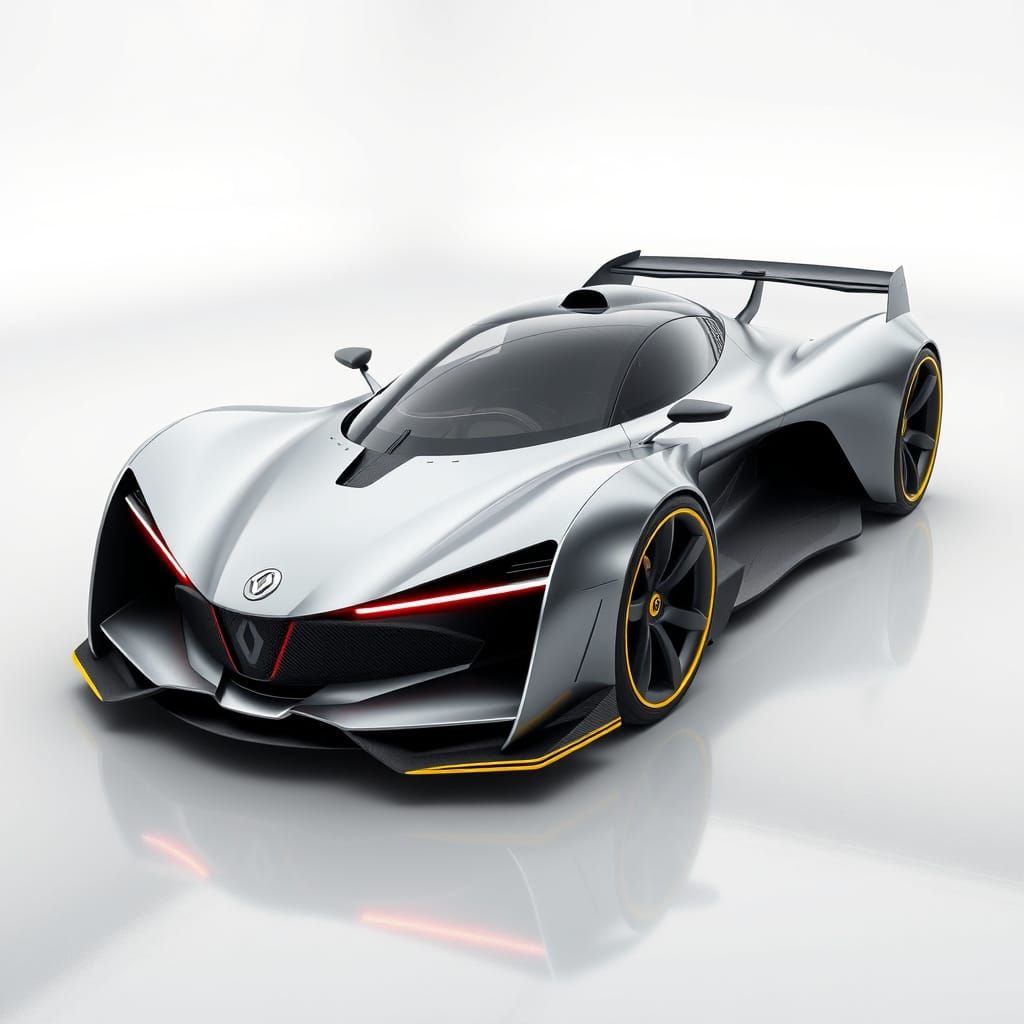 Futuristic Renault F1 Beetle Hyperrealistic Render