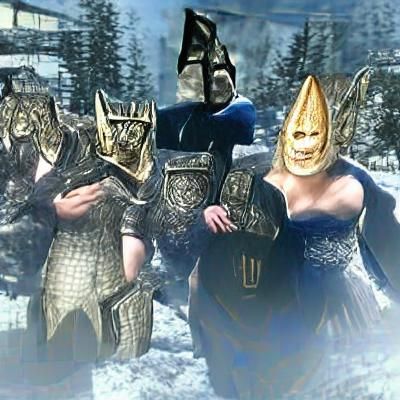 Skyrim Imperial Soldier Stands Guard