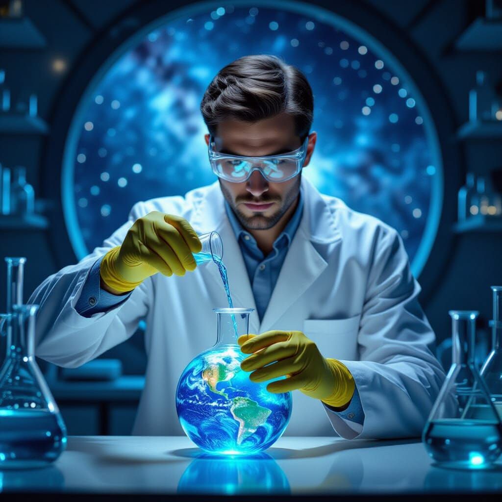 Chemist Creates Miniature Earth in Futuristic Lab
