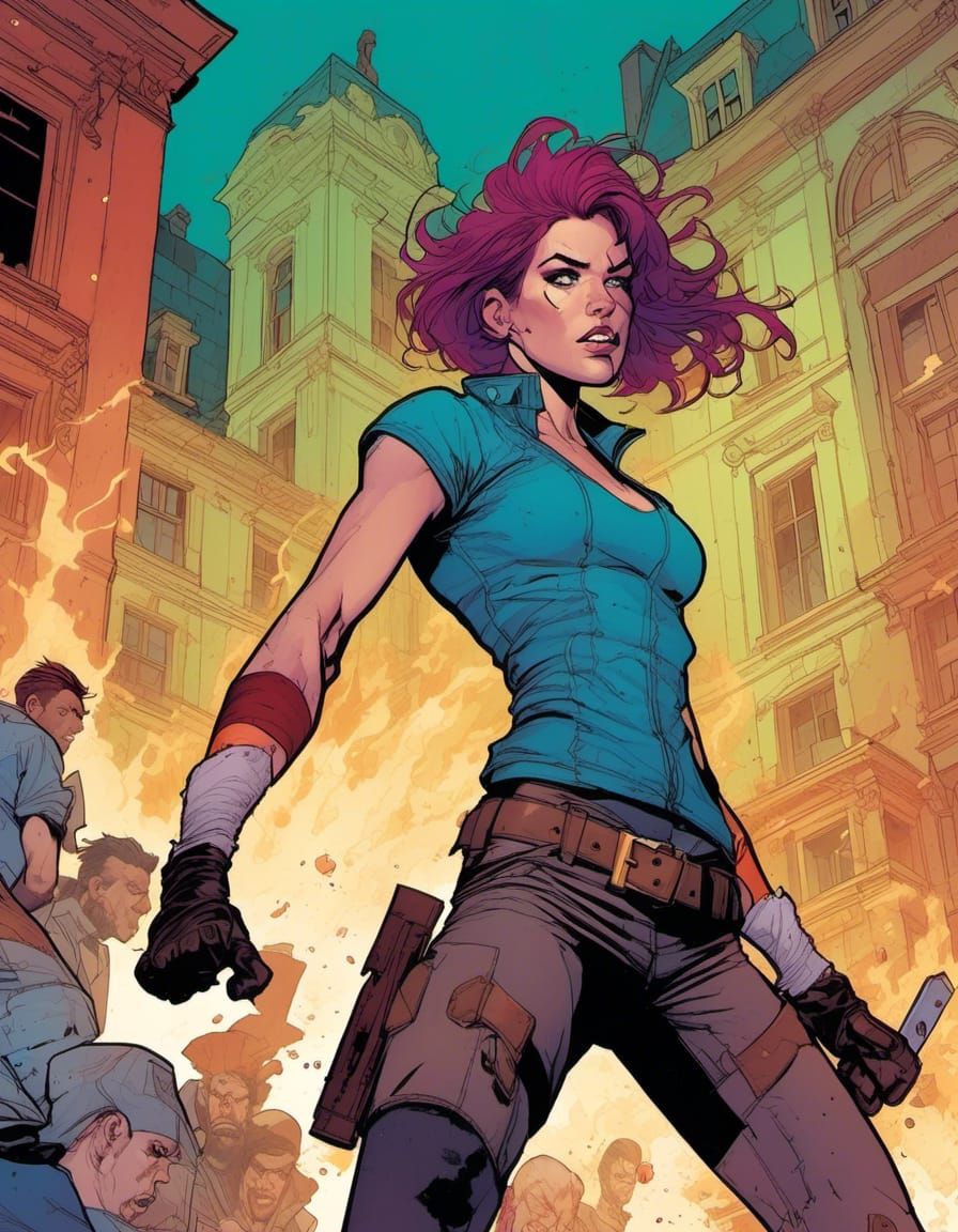 Heiress Brawler Portrait by Giffen and Maguire
