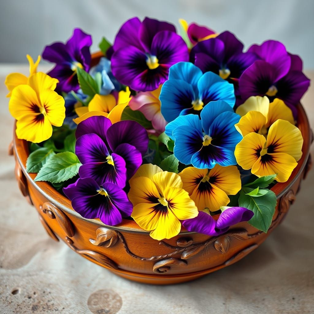 Romantic Floral Still Life in Impressionist Style