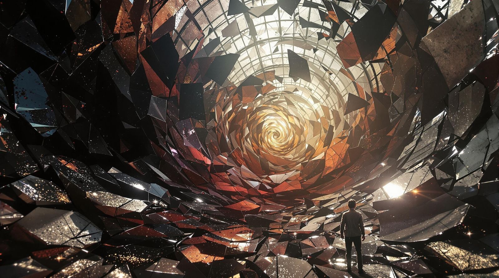 Shattered Greenhouse: An Abstract Anatomical Bloom