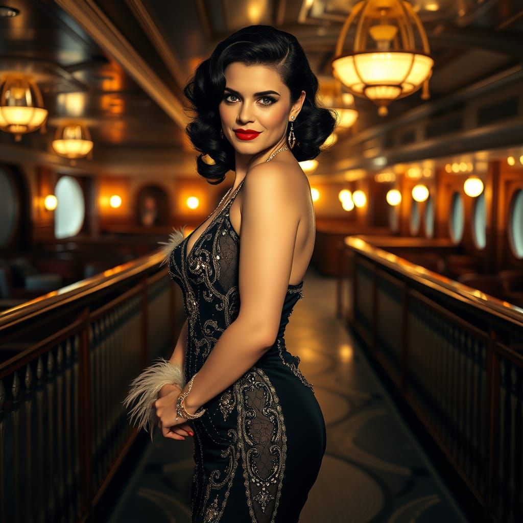 Glamorous Nightclub Singer Embodies Old-School Hollywood Ele...