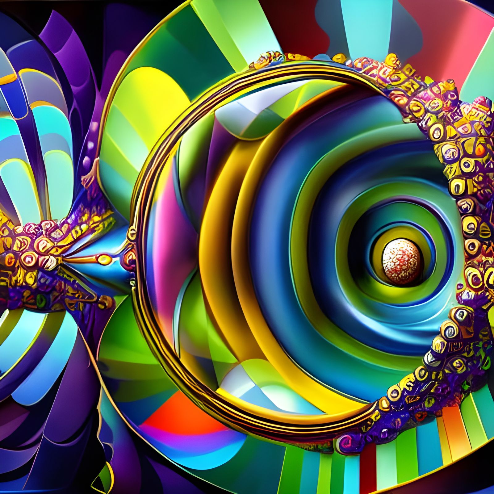 Intricate Geometric Abstract Mathematical Art in 8K