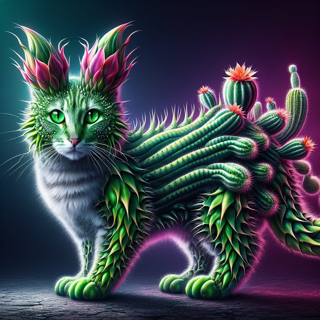 Prickly desert cat