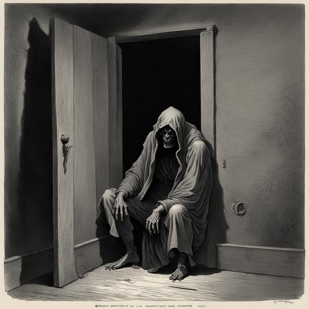 Eerie Boogeyman in the Style of Gustave Doré