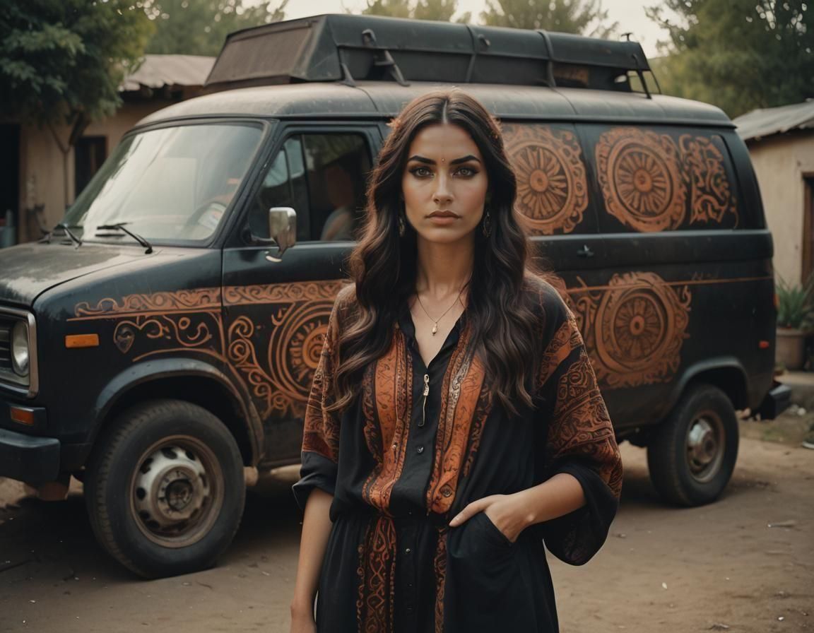 Cinematic Portrait of a Gypsy Woman by Van