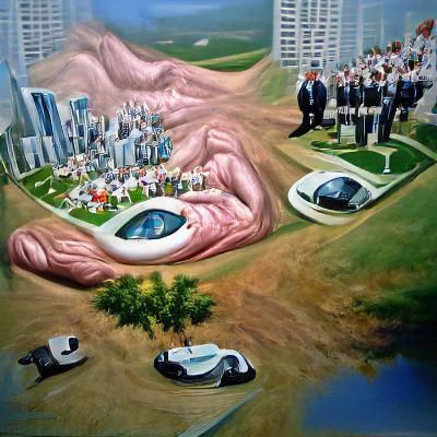 Utopian Cityscape: A Futuristic Vision