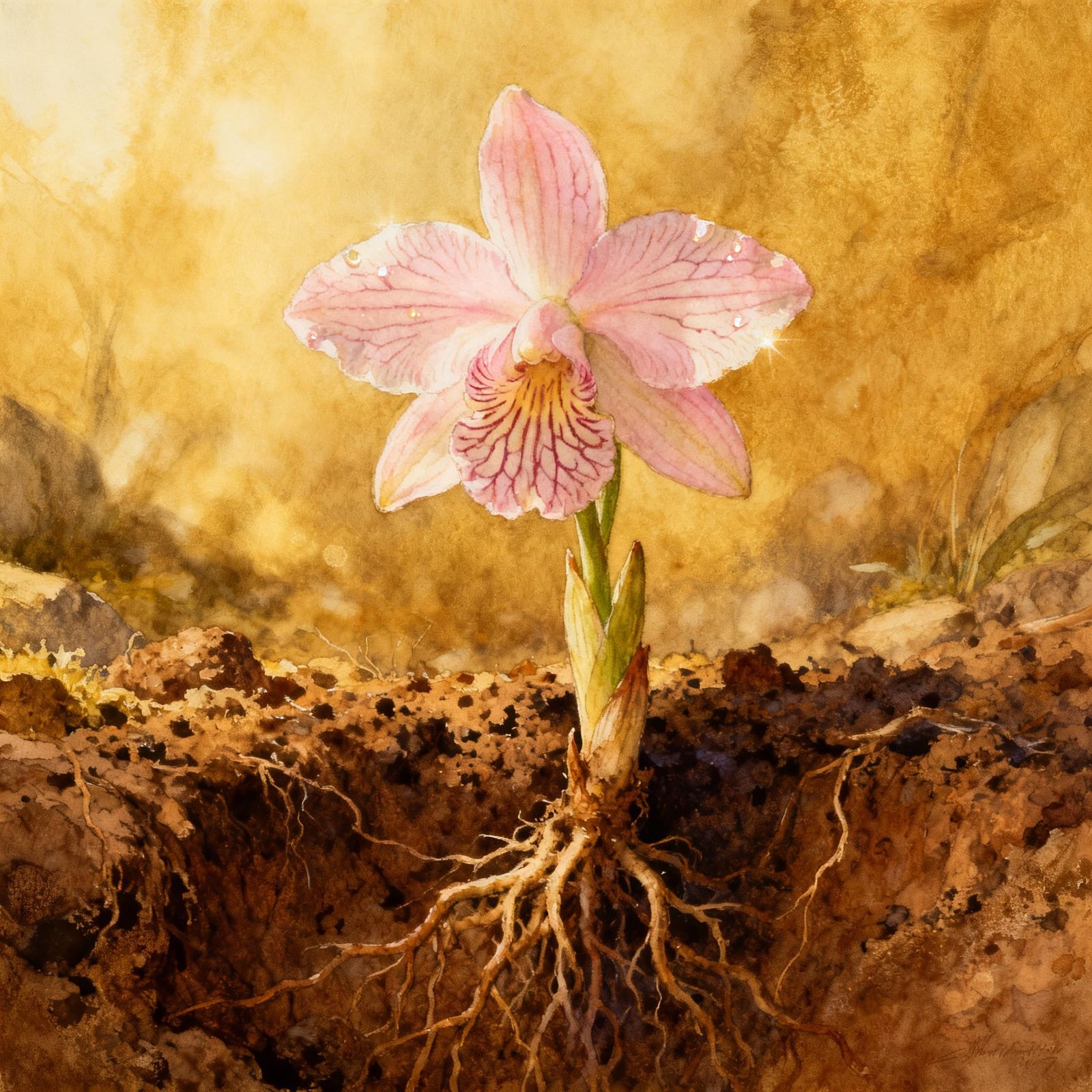 Flowering Underground Orchid