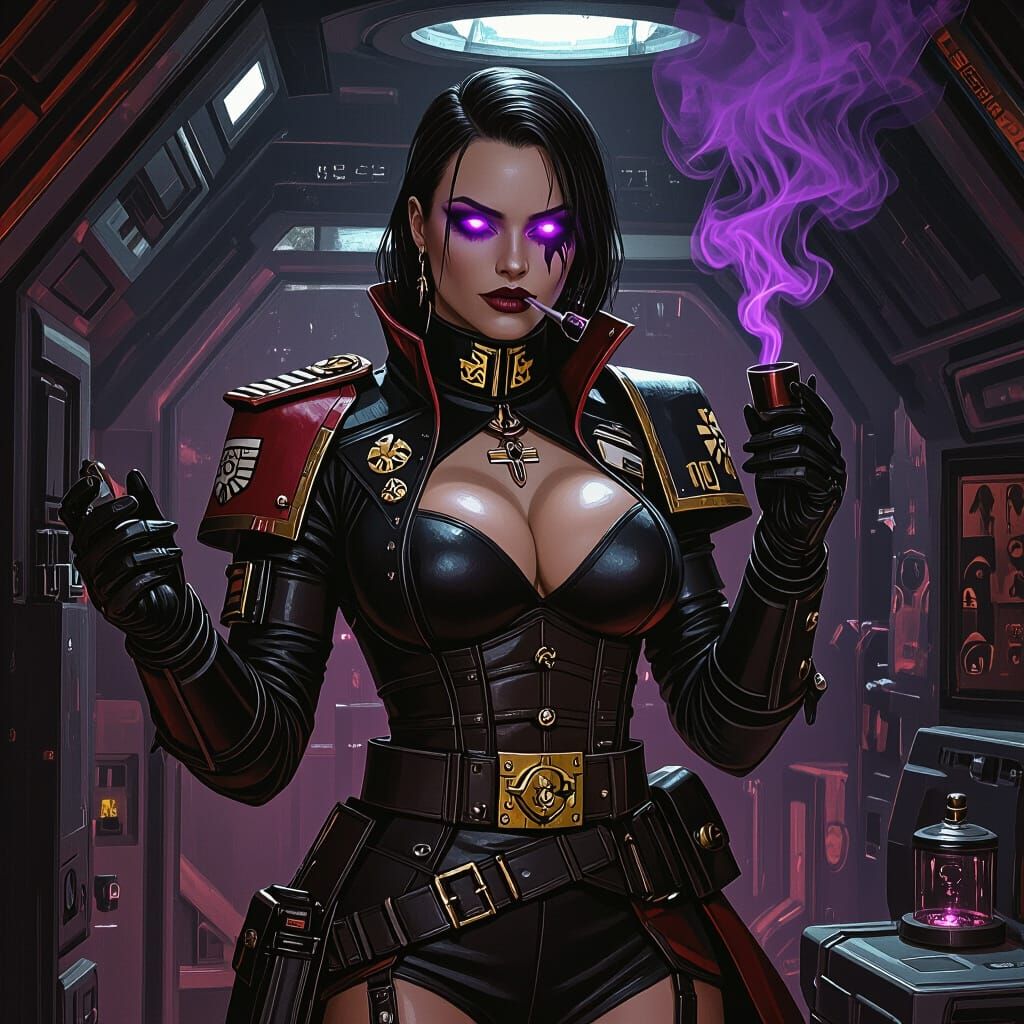 Corrupted Warhammer 40k Commissar in Gothic Setting