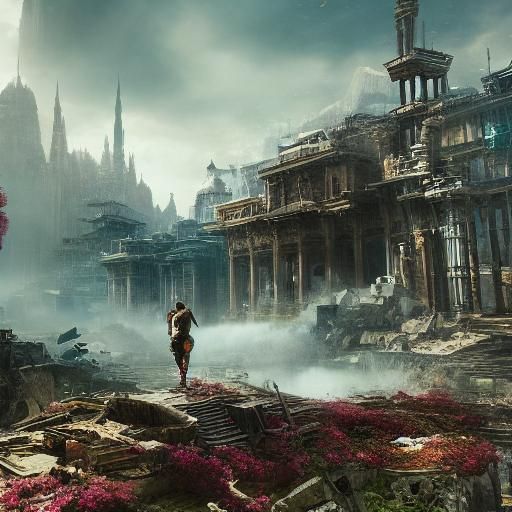 Epic Explosions Created by a Girl: Digital Matte Painting