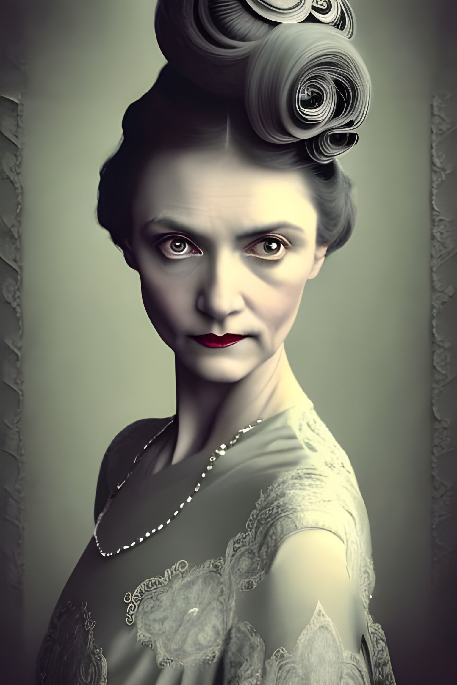 Very Stern Elderly Woman