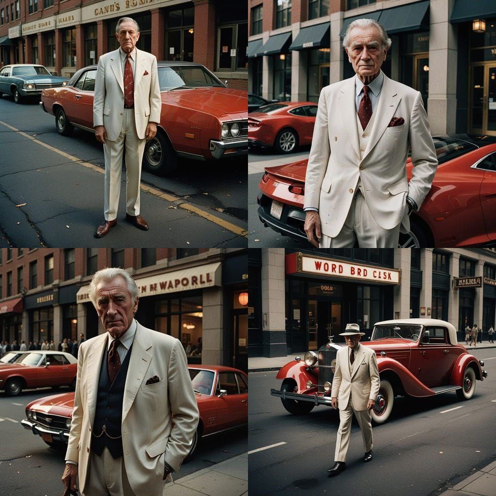 Elegant City Gentleman in a Cinematic Scene