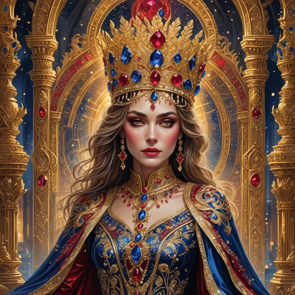 Majestic King with Diamond Crown in Gadd Style