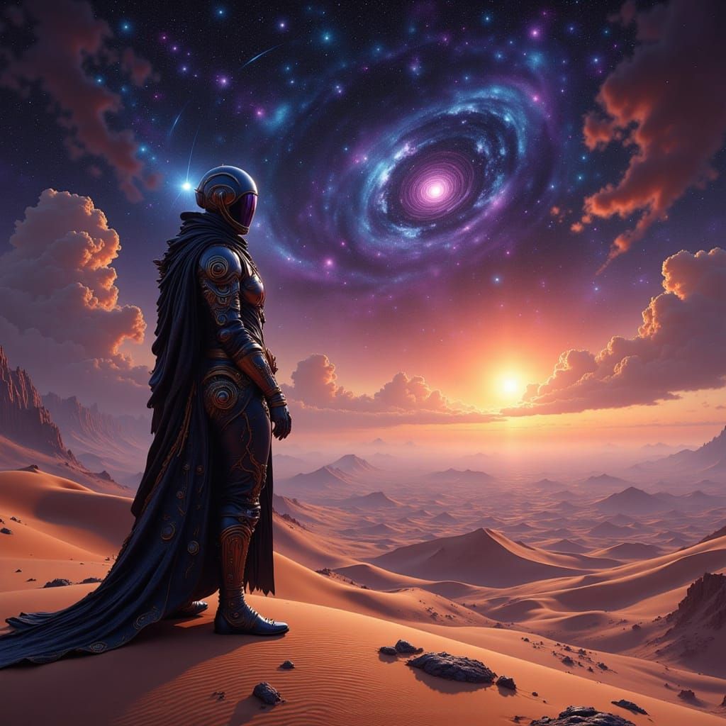 Leto Atreides II on Dune in Gritty Sci-Fi Style