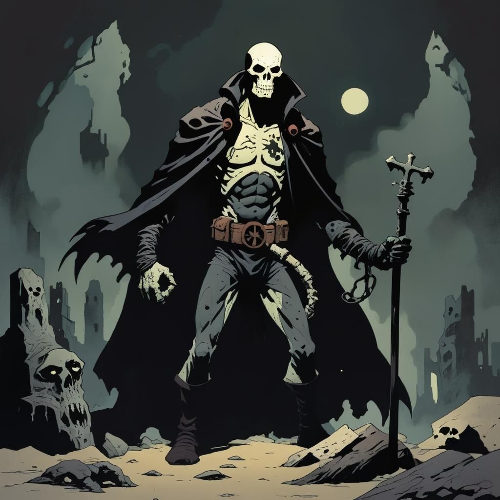 Grimdark Graphic Novel Illustration