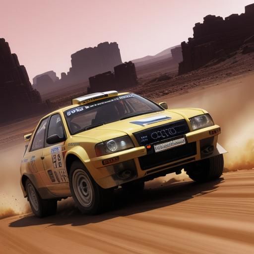 Audi a4 quattro rally car
