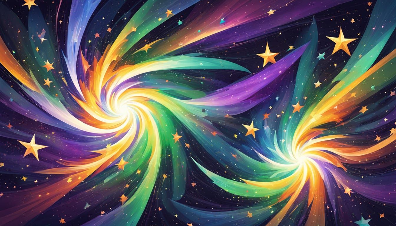 Celestial Whirlpools in Vibrant Primitivism