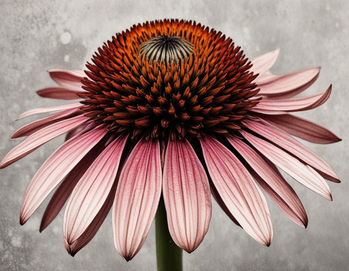 Elegant Echinacea Flower in Vibrant Colors
