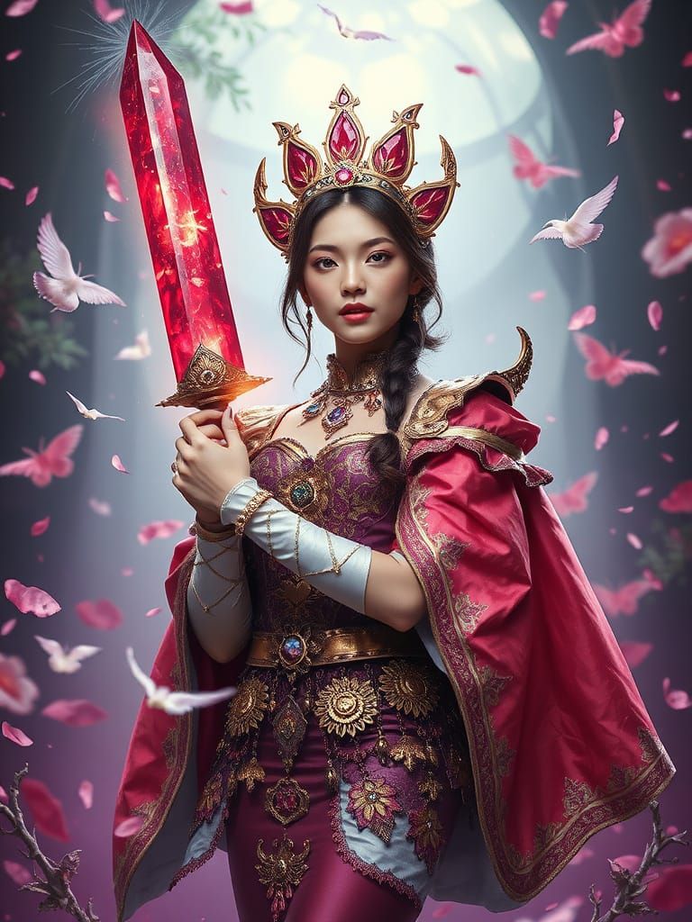 Fantasy Alchemist Princess in Xanadu Style