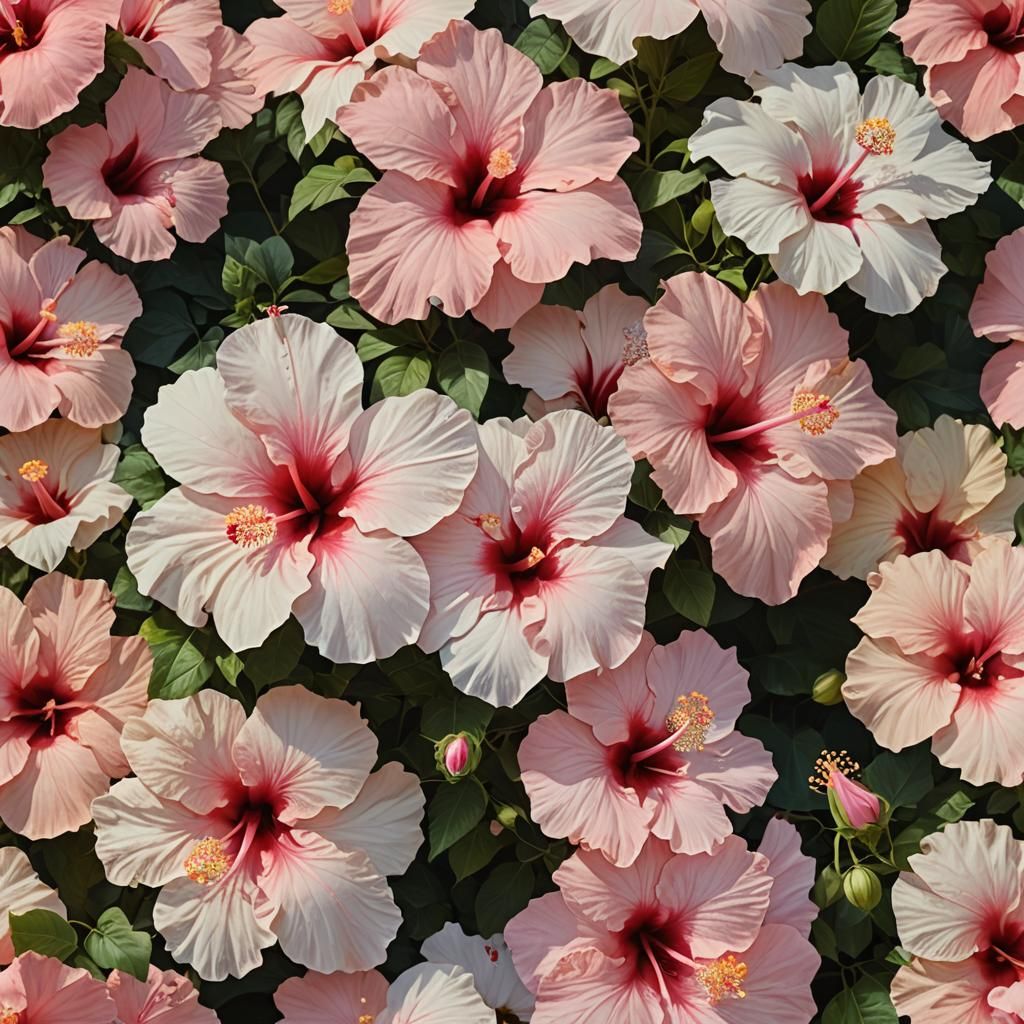 Vibrant Hibiscus Flower in Photorealistic Style