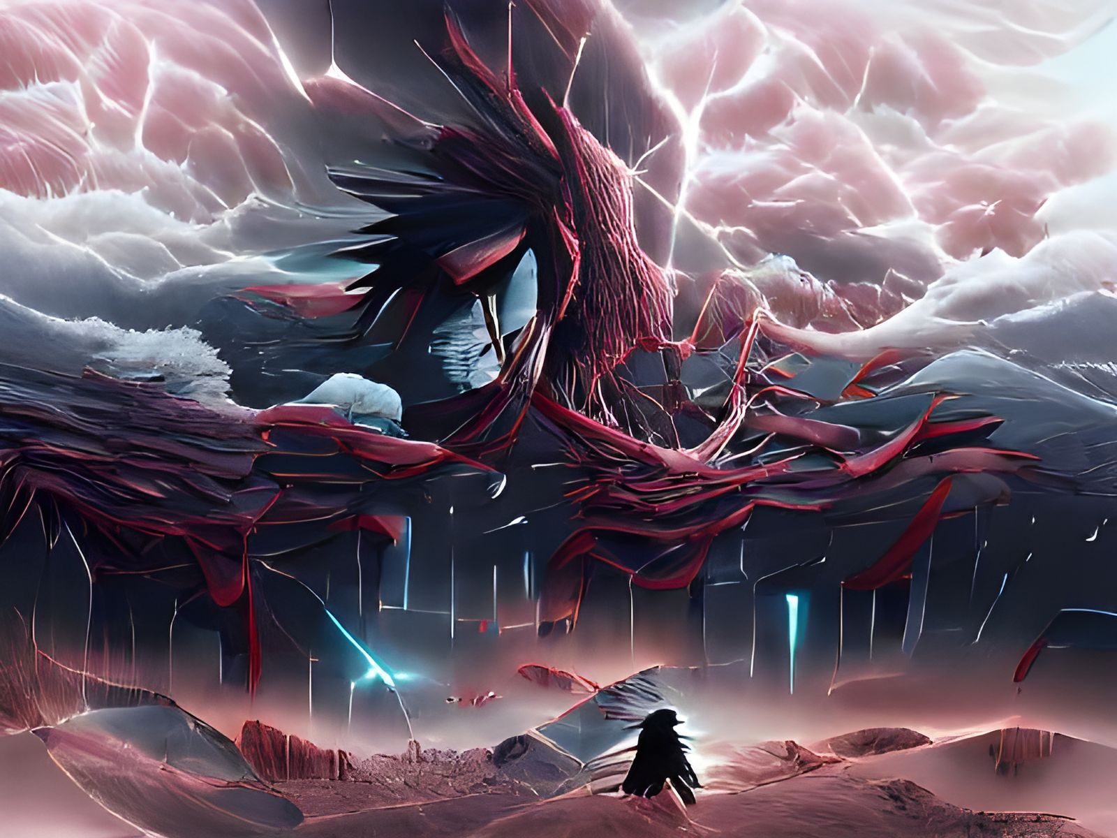 Epic Battle: Madara vs Kage in Winter Landscape