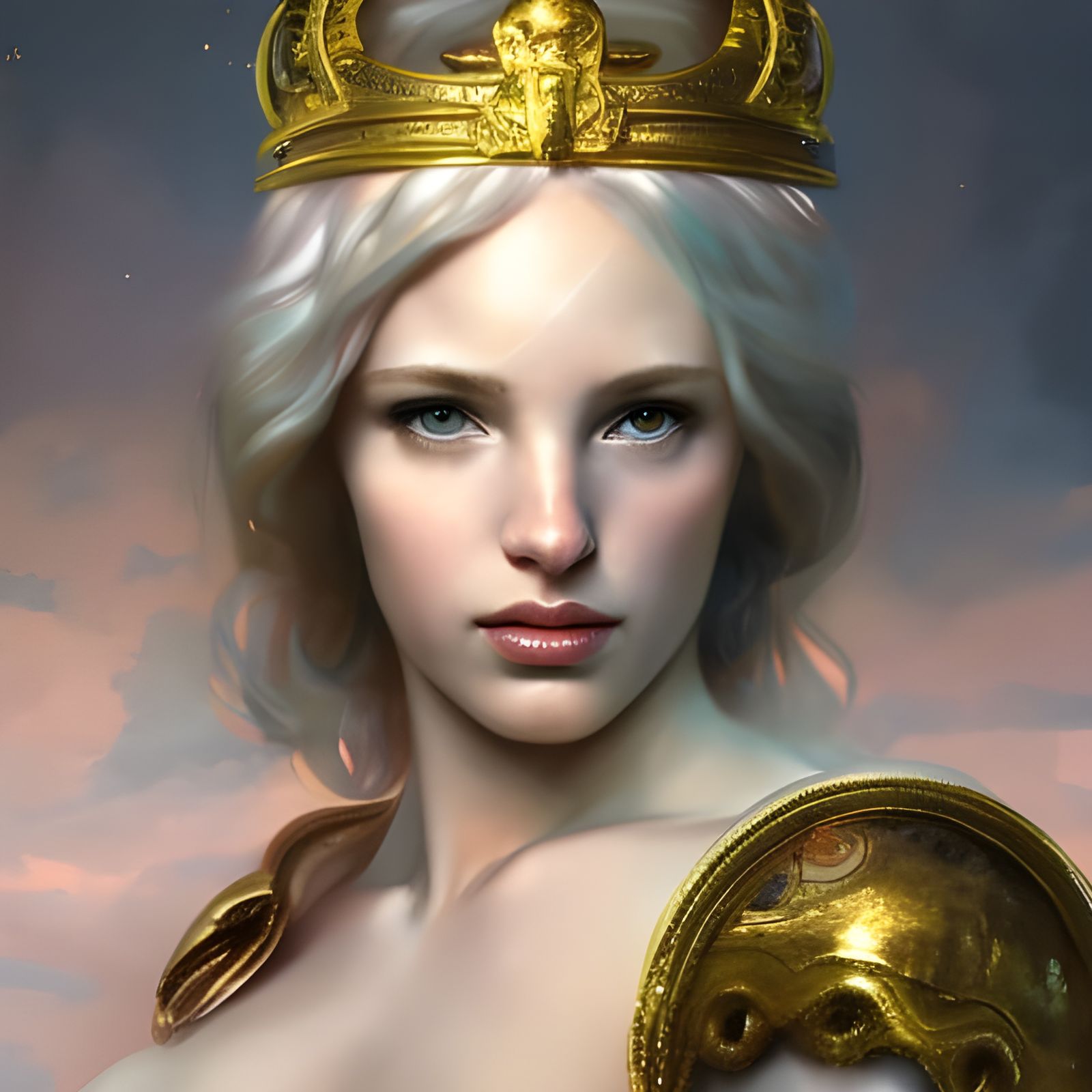 Aphrodite on Mount Olympus: Digital Portrait in 8K