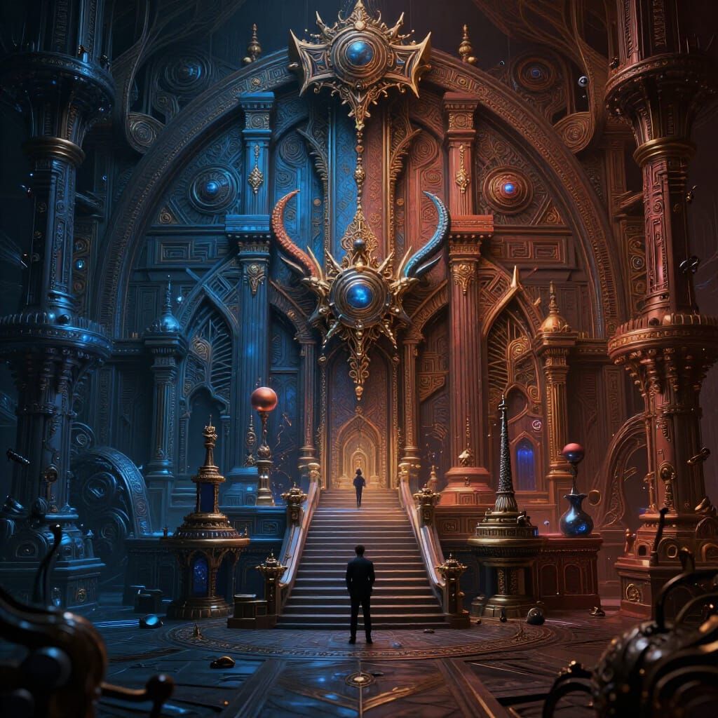 Fantastical Matte Painting with Intricate Detail