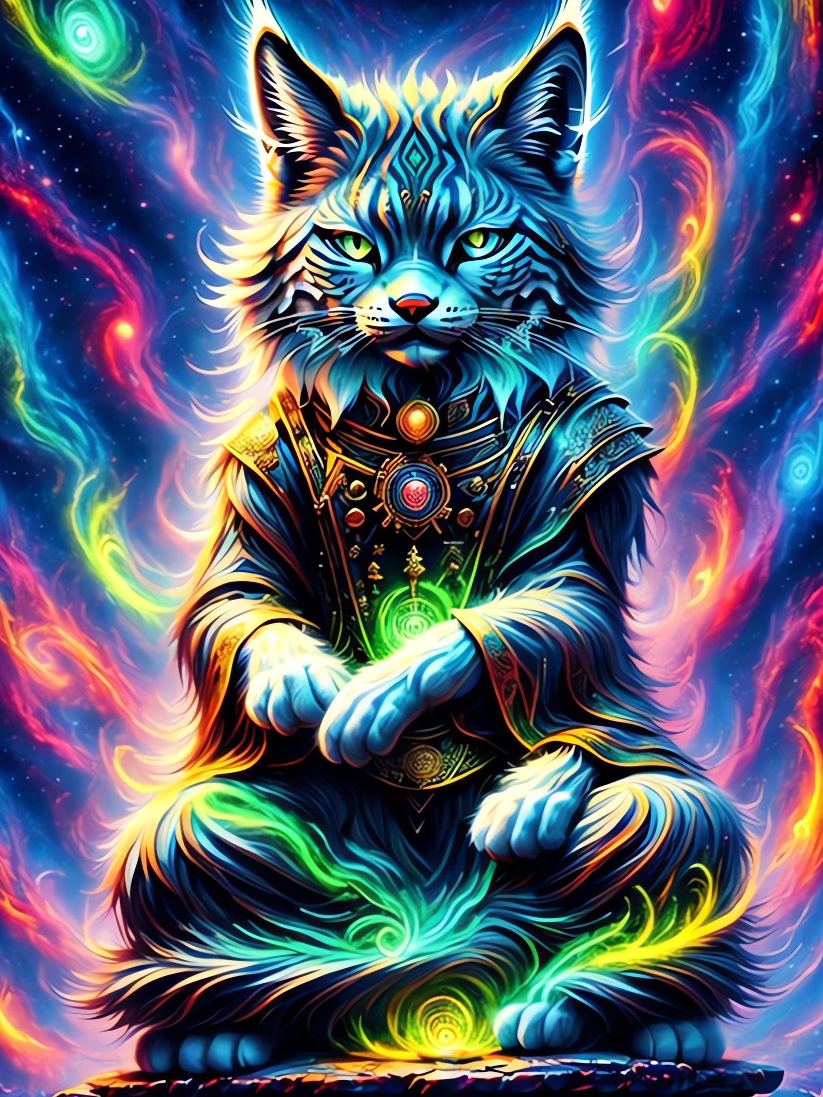 "Lynx Buddha Soul Projecting"