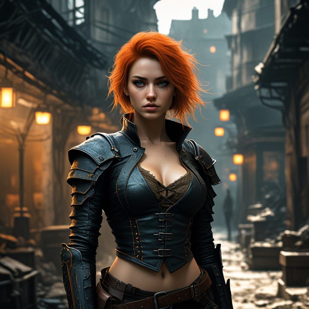 Hyper-Realistic Dark Fantasy Illustration in Cinematic Style