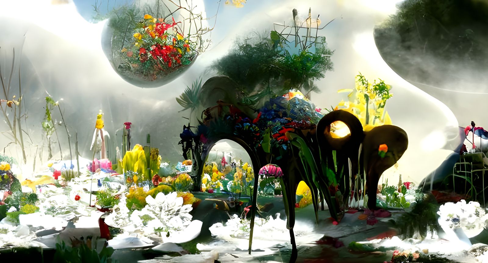 Radioactive Alice in Wonderland Garden by Rutkowski