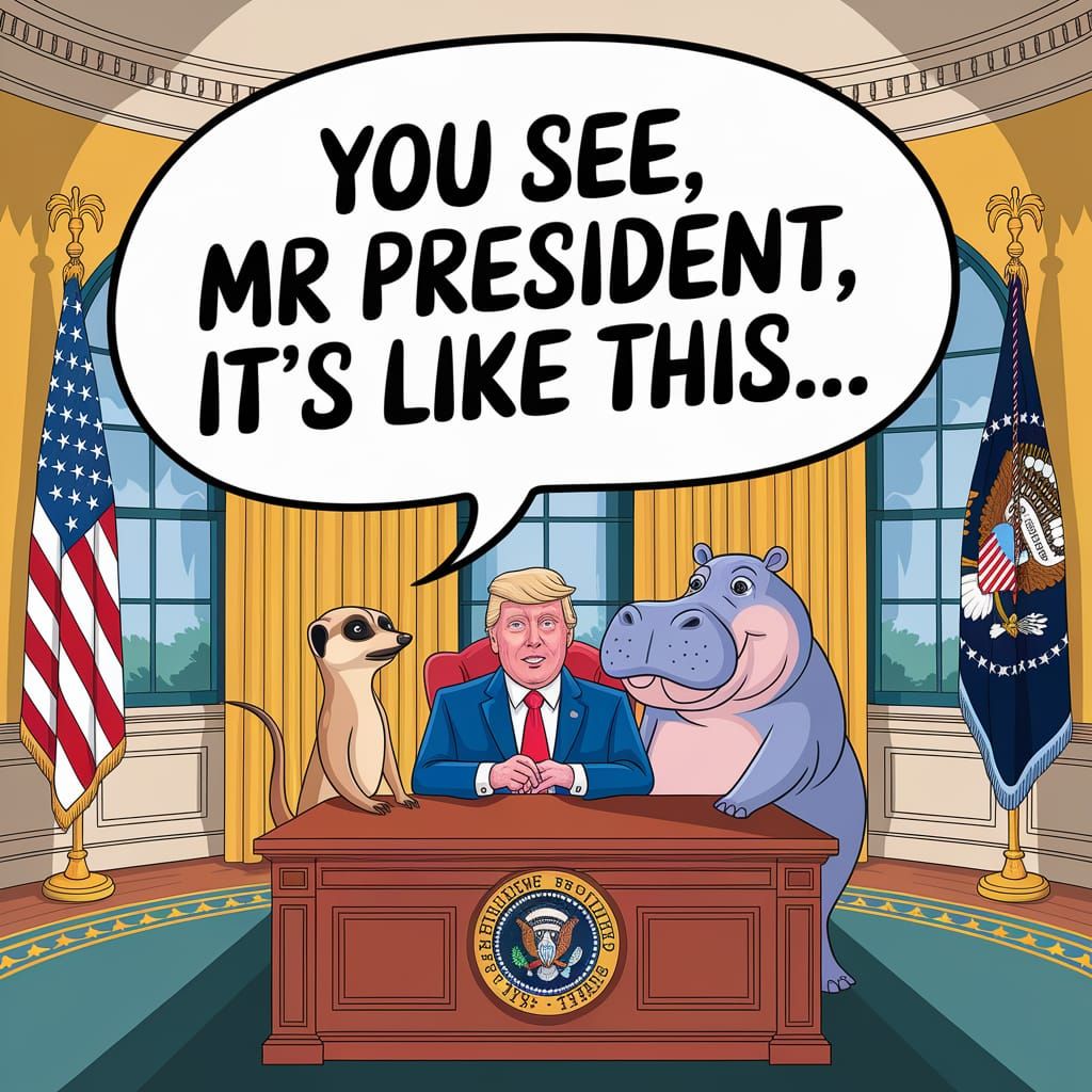 Meerkat and Hippo Speech for President Trump