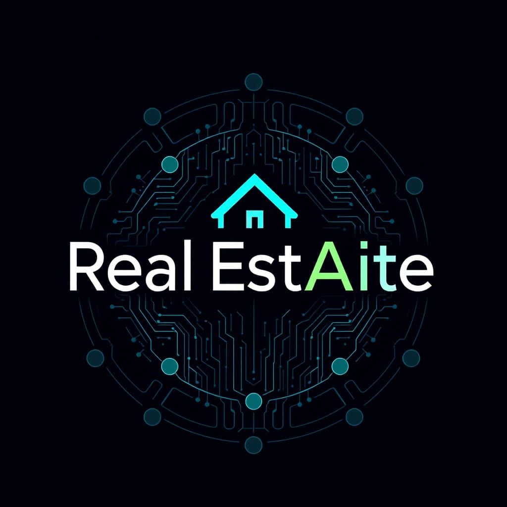 Real EstAIte AI Logo: Modern Tech Design