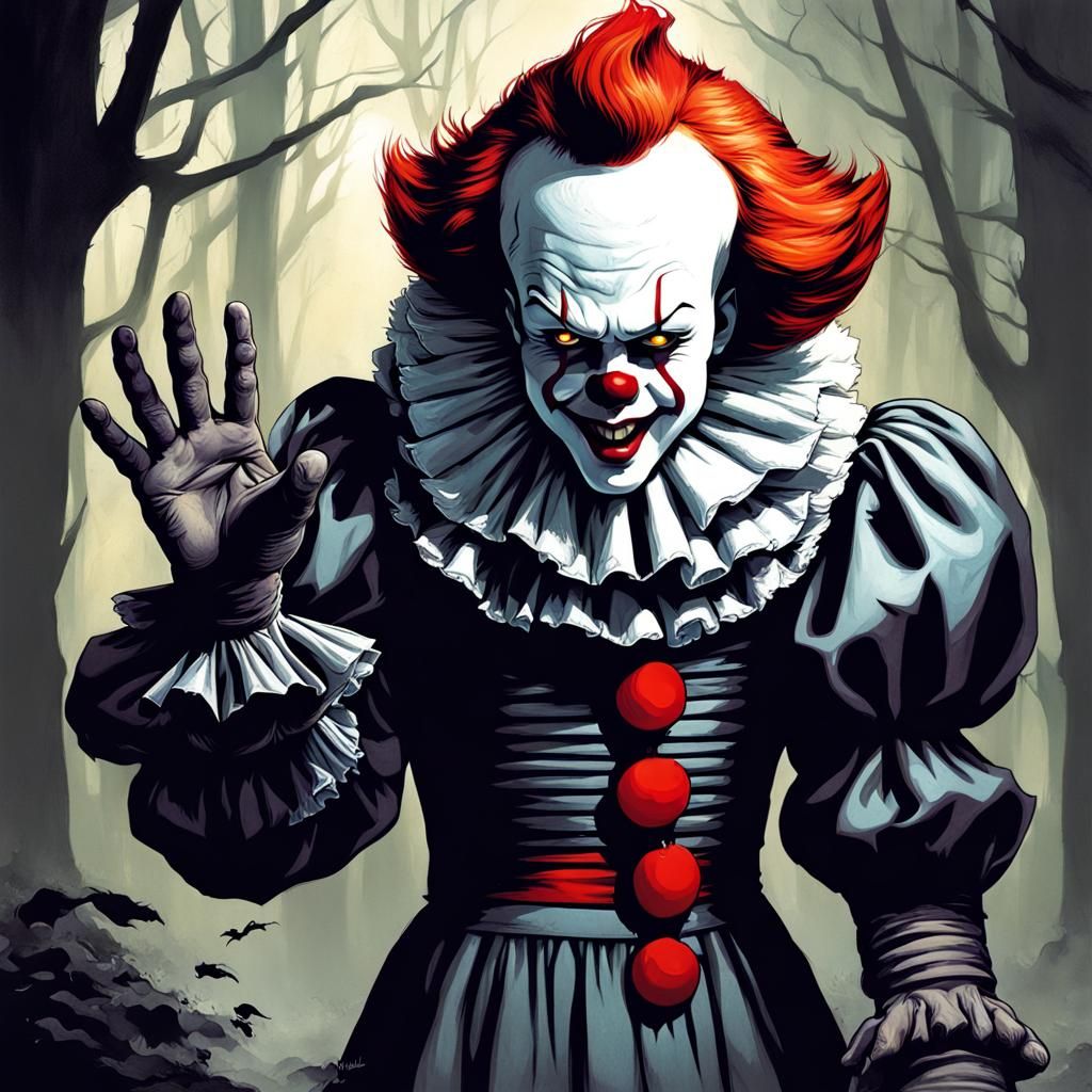 Sinister Pennywise Hunt by Greg Rutkowski