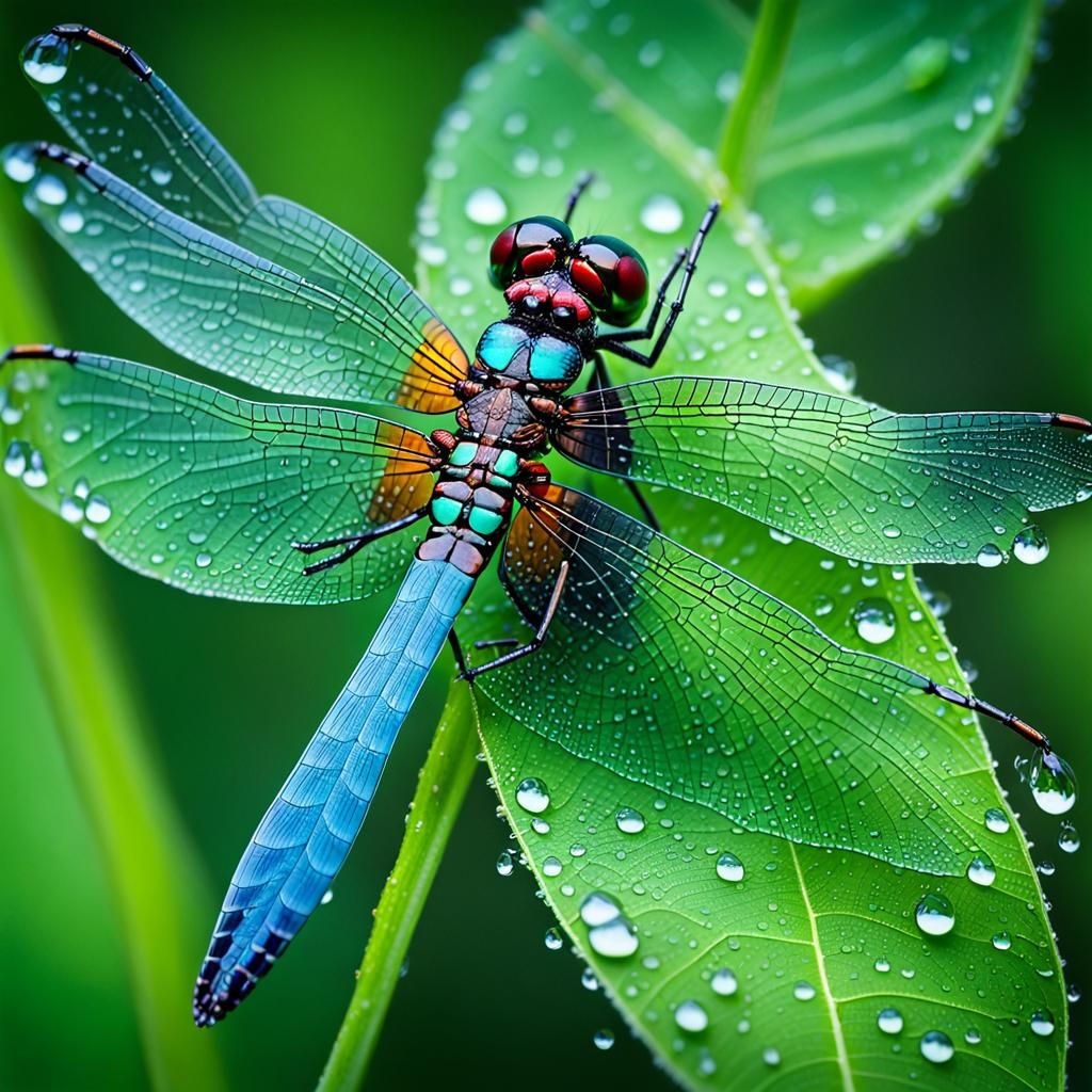 Dragonfly Jewel: A Macro World Photograph