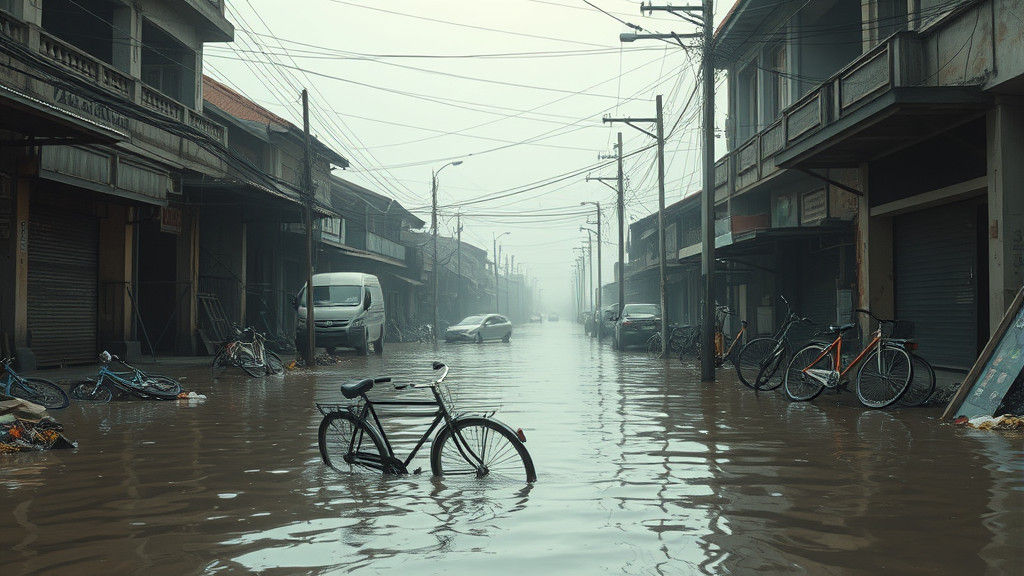 Yogyakarta Flood: A Dystopian Vision in Digital Art
